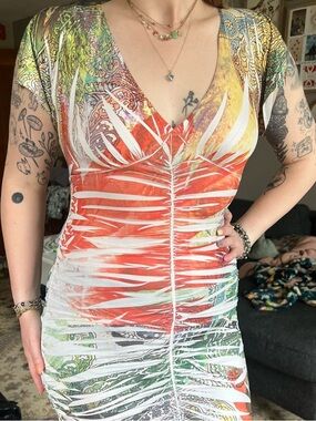 Body Central Y2K Bodycon Scrunch Mini Dress